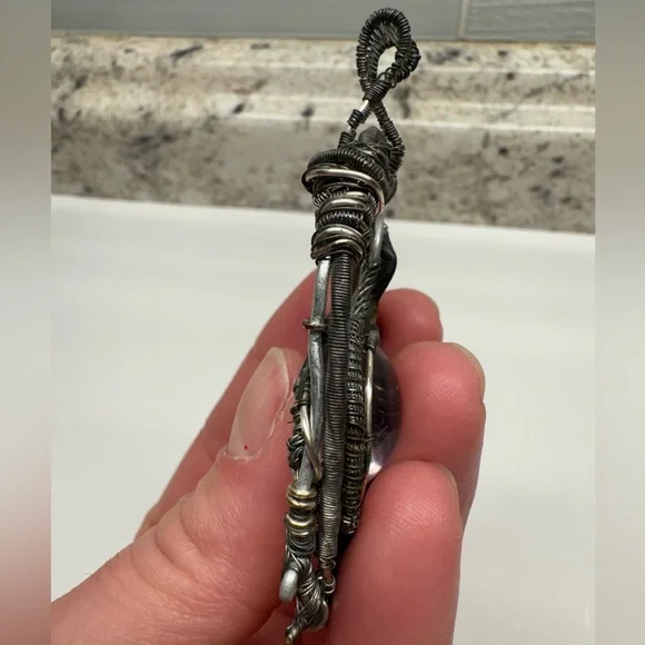 Wire Wrapped Pendant | Handmade - Picture 7 of 10